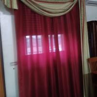 tenda calata e 2 bastoni in ferro battuto 