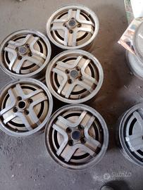 5  Cerchi in  lega  Cromodora Fiat Ritmo Targa Oro