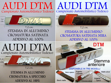 AUDI DTM Stemma Logo Laterale Posteriore Anteriore