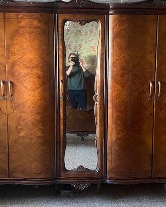 mobili armadi letto comodinio  radica anni 50