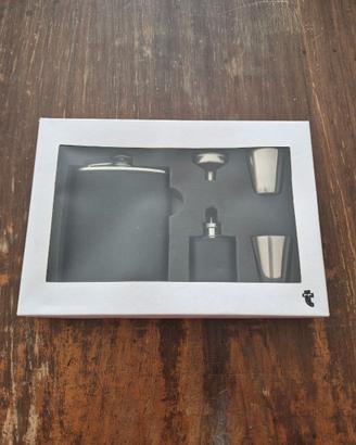 Set fiaschette in acciaio inox