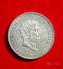 Piastra 120 grana 1856, Ferdinando II, BB+