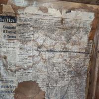 Baule in legno da restaurare