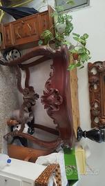 Consolle con Specchiera antica stile Luigi Filippo