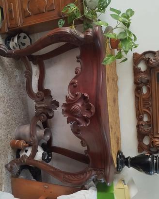 Consolle con Specchiera antica stile Luigi Filippo