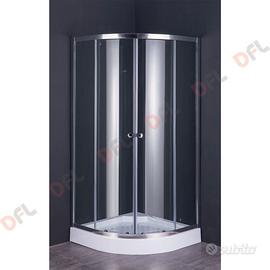 Box Doccia Fluxy in cristallo semicircolare Rubino