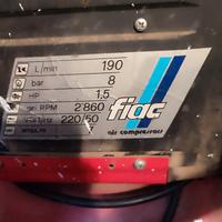 compressore 25 litri fiac
