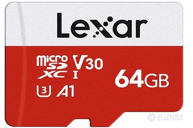 Micro SD 64 GB, Scheda Micro SD fino a 100 MB/sec