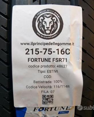 2 gomme 215 75 16c fortune a48627
