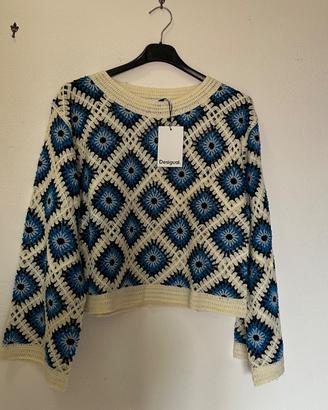 Maglione Desigual Crochet multicolore