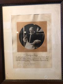 autografo papa Pio XI