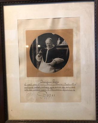 autografo papa Pio XI