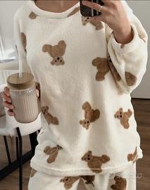 Pigiama donna Invernale in Pile taglia L o Xl