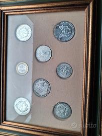  Quadretto di monete in argento