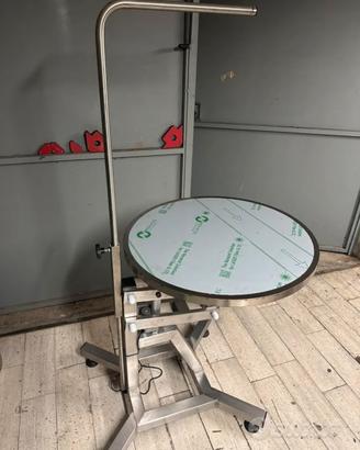 Tavolo tondo per la toelettatura elettrico