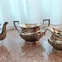 set 3 pezzi stile inglese in silver