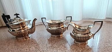 set 3 pezzi stile inglese in silver