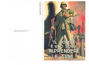 LOTTO N. 32 CARTOLINE DI MANIFESTI DELLA R.S.I.