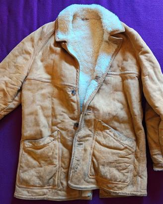 Cappotto montone vintage uomo originale anni 80