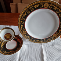 Tazza da caffè e piattino Medusa VERSACE + piatto
