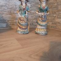 portacandele di ceramica Caltagirone 