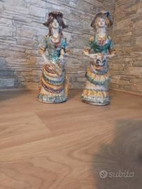 portacandele di ceramica Caltagirone 