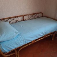 Divano letto singolo in Rattan Bambù