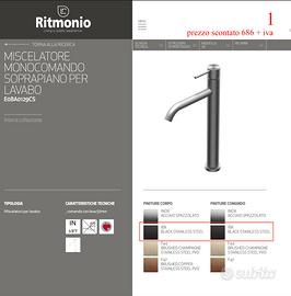 RUBINETTERIA RITMONIO NUOVA IN CONFEZIONE ORIGINAL