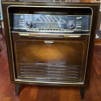 Mobile radio GRAETZ con giradischi vintage