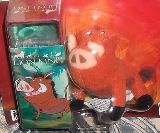 set RE LEONE DISNEY vintage Peluche Pumba + Timon