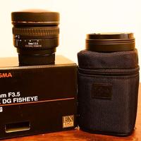 Obiettivo Sigma 8 mm EX DG Fisheye per Nikon