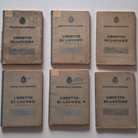 6 Libretti di Lavoro Epoca Fascista Narni (TR)