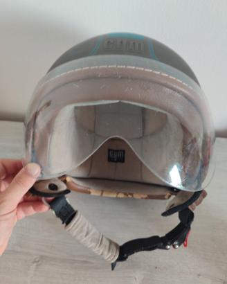 Casco CGM  grigio omologato con visiera taglia M