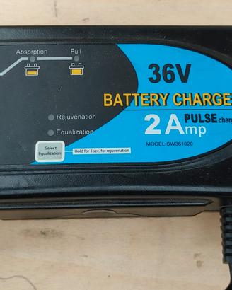 carica batteria bici elettrica 36v piombo