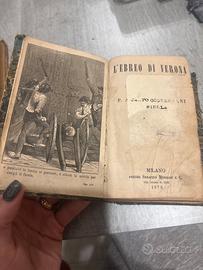 Libro antico 1872 “l’ebreo di verona”