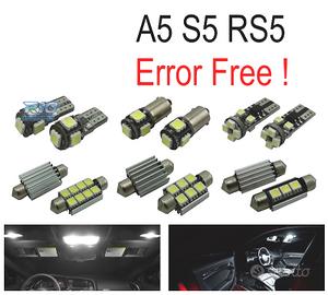 KIT 14 LAMPADE LED INTERNE PER AUDI A5 S5 RS5 B8 0