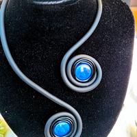 Collana Lunga Realizzata a Mano in Alluminio