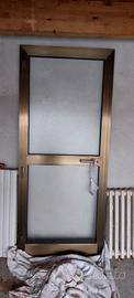 Porta alluminio colore bronzo