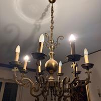 Lampadario in ottone