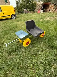 Carrello agevolatore agricolo sterzante