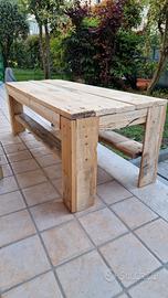TAVOLO IN LEGNO FATTO A MANO