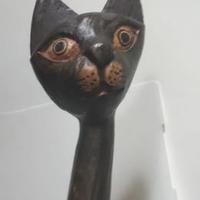 Gatto in legno - Porta CD/DVD