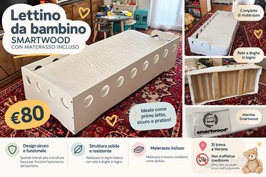 LETTINO BAMBINO CON MATERASSO