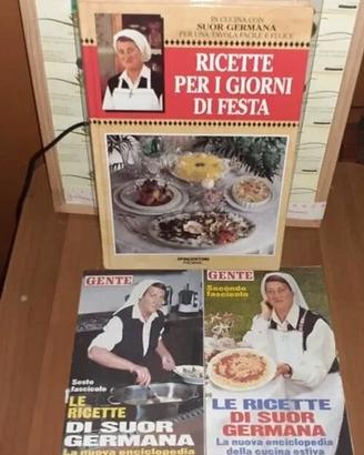 Lotto Libri di cucina Suor Germana,vintage anni 90