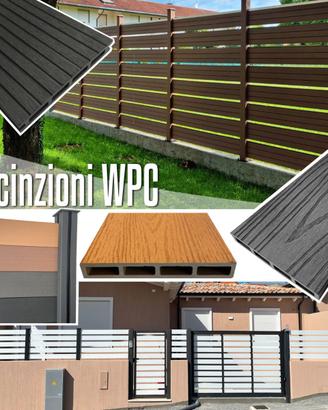 Recinto legno composito WPC listoni doghe estrusi