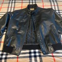 Vera pelle bomber nero uomo Conbipel tg. 52