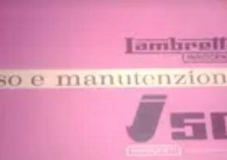 Lambretta j50 uso e manutenzione 