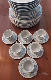 Servizio piatti + tazzine caffe x 6 persone