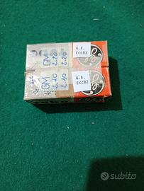 Coppia di Valvole G.E. Ecc82 Nos di alto livello 