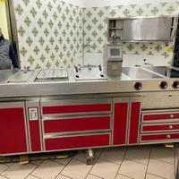 Cucina monoblocco Heko 900 rossa